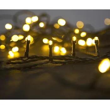 Vánoční dekorace Vánoční venkovní řetěz MagicHome Serpens 100L LED teplá bílá, IP44, 8 funkci, adaptér