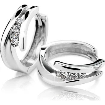 Náušnice Cutie Jewellery Dámské zlaté náušnice kroužky Z6433B