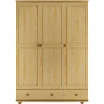 Drewmax Šatní skříň SF121 masiv (Barva dřeva: Borovice)