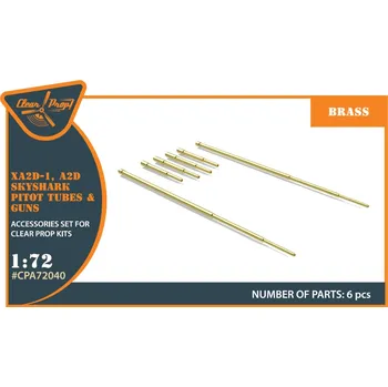 Plastikový model Clear Prop models 1/72 XA2D-1, A2D Skyshark Pitot tubes and guns