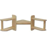 Drewmax Rohová police PK131 masiv (Barva dřeva: Borovice)