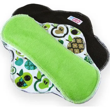 Menstruační vložka Petit Lulu s.r.o. Jablka (zelená) - látková vložka STANDARD (CLASSIC) - Látková vložka STANDARD 1 ks