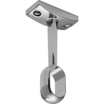 Věšák Onpira Chromový držák šatní tyče oválný / průchozí