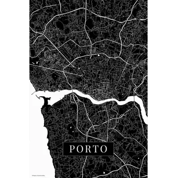 Plakát Plakát, Obraz - Porto black, POSTERS