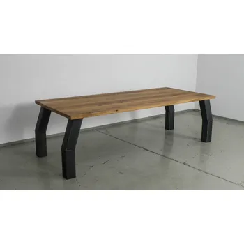 Jídelní stůl HAHNHOLZ Dubový jídelní stůl se zahnutými nohami Objednat v délce: 140 cm, šířka: 80 cm, výška: 60 cm