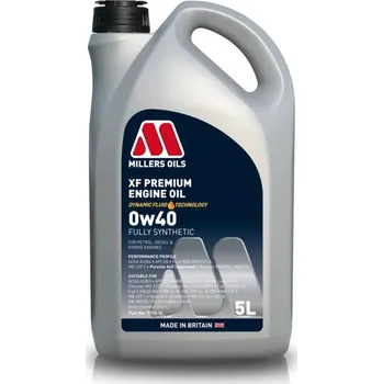 Auto-moto MILLERS OILS XF PREMIUM 0w40 77255 plně syntetický, 5 l