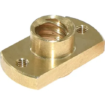 3D tisk Trapézová matice pro závitovou tyč - Mosaz verze