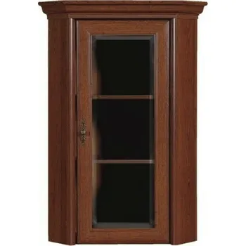 Knihovna Brwcz KENT kaštan ENAD 1wn sklo / 2BAL /