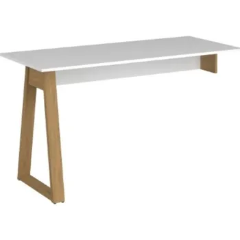 Dětský stůl NEPTUN pracovní deska PC stolu 140 bílá / dub kamenný