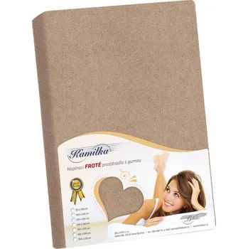 Prostěradlo Bellatex Froté prostěradlo 90x200 cm kávová