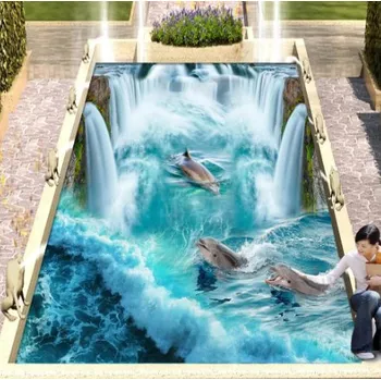 Fototapeta Solution Media 3D tapeta na podlahu - Delfíni MU1139