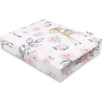 Prostěradlo Baby Nellys Dětské bavlněné prostěradlo do postýlky 70 x 140 cm