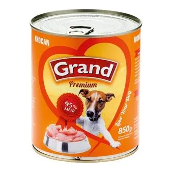 Krmivo pro psa GRAND konz. pes krocaní 850g