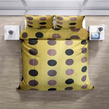 Povlečení Top textil Bavlněné povlečení Žlutá kolečka