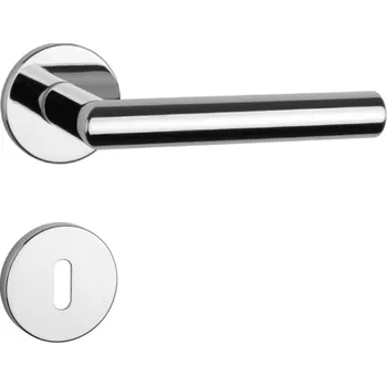 Dveřní kování Rozetová klika APRILE kování AT - ARABIS - R 7S zamak Provedení: kl./kl. + PZ rozety, Povrch: OC - chrom lesklý 8584138427509