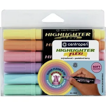Zvýrazňovač Zvýrazňovač 8542 Flexi pastelová sada 6 barvy