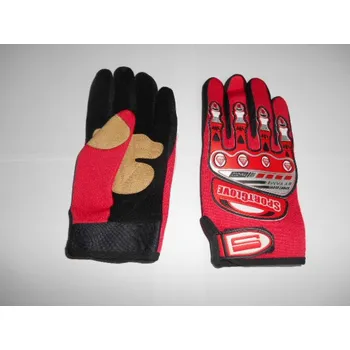 Moto rukavice Moto rukavice na motorku a čtyřkolku, skůtr, BMX červené