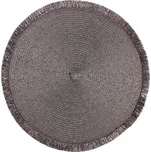 Prostírání kulaté PERU šedá Ø 38 cm Mybesthome