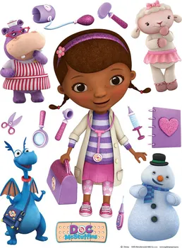 Samolepící dekorace AG Design DK 1779 Disney Dr. McStuffins 65 x 85 cm