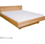 Drewmax Dřevěná postel 120x200 buk LK110 (Barva dřeva: Ořech)