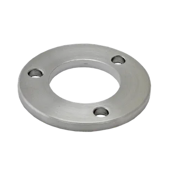 Zábradlí Kotevní deska (ø 80x6 mm) na trubku ø 42,4 mm, (otvor ø 42,6 mm), nerez broušená K320 / AISI304