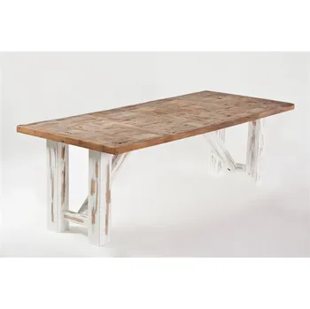 Jídelní stůl HAHNHOLZ Venkovský dřevěný stůl z dubového masivu Objednat v délce: 140 cm, šířka: 100 cm, výška: 60 cm