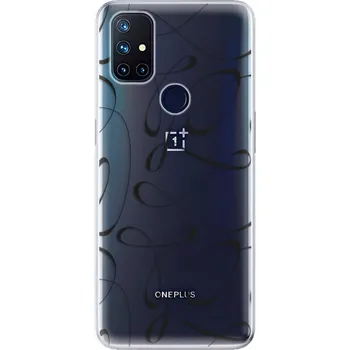 Pouzdro na mobilní telefon Silikonové pouzdro iSaprio - OnePlus Nord N10 5G - Fancy black (Odolný silikonový kryt, obal, pouzdro iSaprio - OnePlus Nord N10 5G - Fancy black - skvělá ochrana a pružnost, stylový UV potisk, lehkost, tiskne se v České republice)