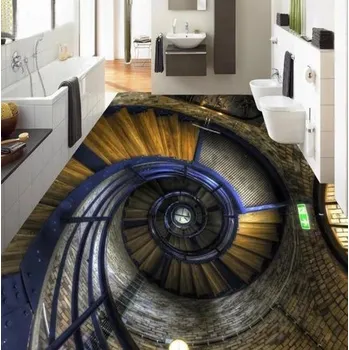 Fototapeta Solution Media 3D tapeta na podlahu - Spirálové schody MU3787