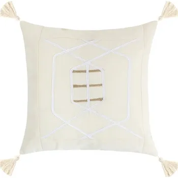 Povlak na dekorativní polštářek Bellatex Povlak na polštář PERU přírodní 40x40 cm vzor 52/007