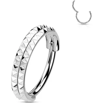 Piercing Šperky4U Segment kruh s hroty - helix / cartilage / tragus piercing - NS0053ST-1210