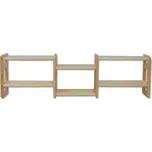 Drewmax Police PK103 masiv - šířka 110 cm (Barva dřeva: Borovice)