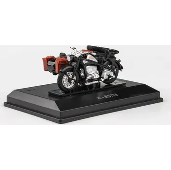 Plastikový model Abrex Cararama - Zuendapp KS 750 Motorbike - Dark Grey