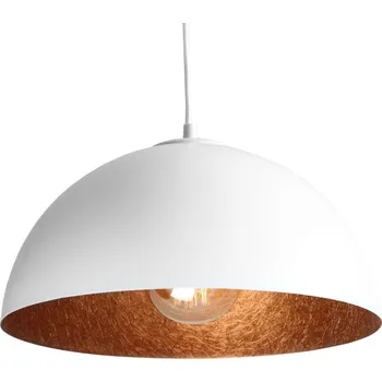 Nordic Design Bílo měděné závěsné světlo Darly 35 cm