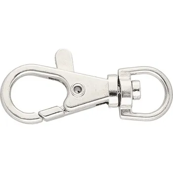 Kovová karabina průvlek 10 mm BREX, barva Nikl