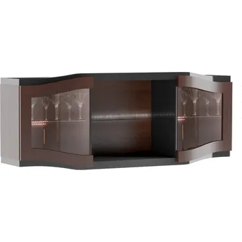 Obývací stěna Závěsná vitrína Diuna velká 2DS s osvětlením