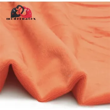 Minky mikroplyš jednobarevné, barva Nektarinka