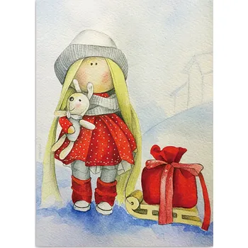 Diamantové malování TSvetnoy TSvetnoy, LE046e, Diamond painting - diamantové malování, 30 x 40 cm, Panenka Daisy