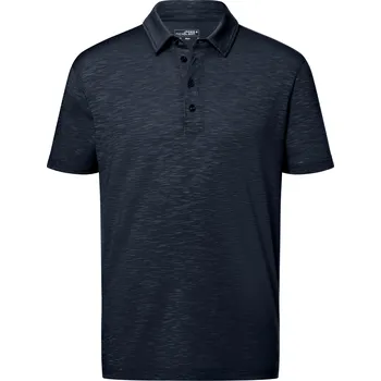 Pánské tričko Pánské triko s límečkem žíhané JAMES NICHOLSON JN752 NAVY S