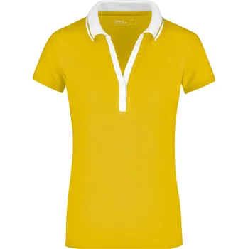 Dámské tričko Dámské triko s límečkem JAMES NICHOLSON JN158 SUN YELLOW/WHITE XL