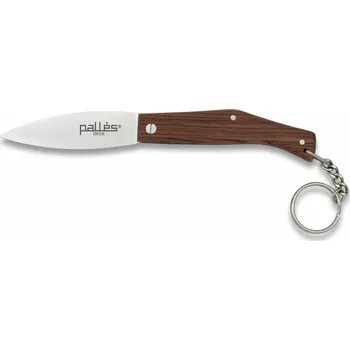 kapesní nůž Nůž zavírací Pallés Nº000 Keyring Wood - hnědý-stříbrný