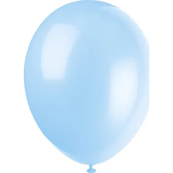 Balónek Unique - Sada 10 balonků blankytně modrých - Základní barevná řada -