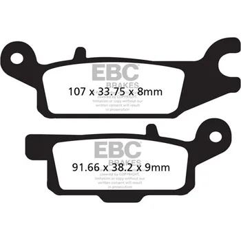 Brzdová destička Brzdové destičky EBC FA445TT