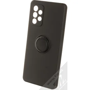 Pouzdro na mobilní telefon 1Mcz Grip Ring Skinny ochranný kryt s držákem na prst pro Samsung Galaxy A72, Galaxy A72 5G černá (black)