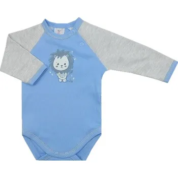 Kojenecký body Kojenecké body modrá + šedá - vel. 86 tančící medvídek