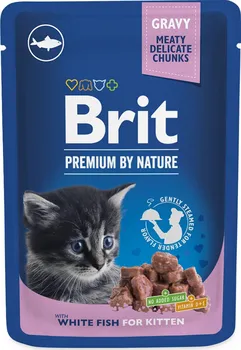 Krmivo pro kočku Brit Premium Cat White Fish For Kitten 100 g