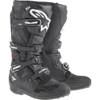 Moto obuv ALPINESTARS TECH 7 černé - off-road moto boty - 42 / 8