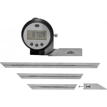 Úhloměr Úhloměr digitální se třemi pravítky (90, 150, a 300mm), (1093-20)