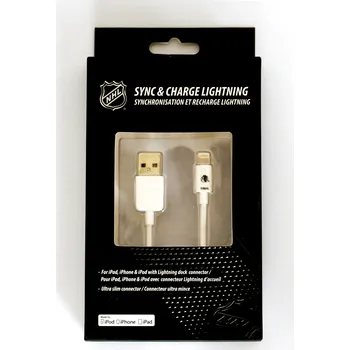 Datový kabel Logiix NHL lightning datový / nabíjecí USB kabel pro iPhone / MFI - Chicago Blackhawks LGX-11208