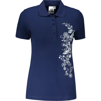 Dámské tričko Dámské triko s límečkem ALTISPORT CARRYOVER ALW029210 PŮLNOČNÍ MODRÁ S