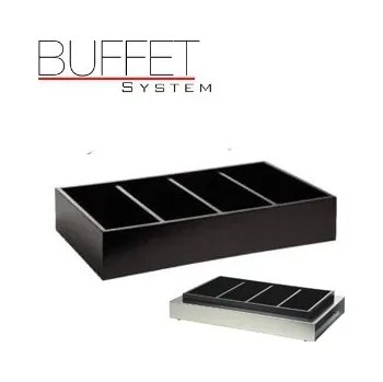 Příbor PGX 1471 Buffet system - dřevěný zásobník na příbory tmavý tmavé